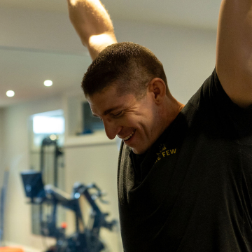 Will Simpson of Aretec Wealth, in the gym